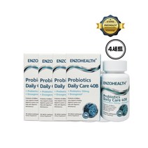 (엔조헬스) 4통 프로바이오틱스 데일리 케어 40B 프리바이오틱스 150mg 엔조제놀 70캡슐
