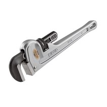 리지드 RIDGID 모델 812 알루미늄 직선 파이프 렌치 12인치 배관 실버 스몰(47057)