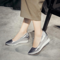 알리팡(Alipang) 여성 웨지힐 뽀족한 플랫폼 캐쥬얼신발 키높이신발