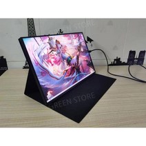 포터블 모니터 휴대용 터치 보조모니터 15.6인치 휴대용모니터 144hz 서브, 17.3인치, HDMI/typec/2K/60HZ브래킷모델100색영역