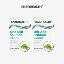 엔조헬스 유릭애시드 컨트롤 요산영양제 24000 uricacid 셀러리 쐐기풀 추출물 뉴질랜드산, 2통, 70캡슐