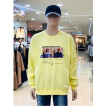 헨어스 W몰 헨어스 에드윈 레터링 전사나염 오버핏 맨투맨 티셔츠 HTF289
