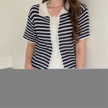 겟잇미 / 비노엥 카라 단가라 배색 가디건