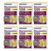테테셉트 글루코사민 1200 영양제 30정x6 / 6개월분 (Tetesept Glucosamin 1200), 1개, 30정
