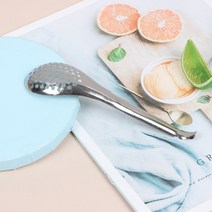 56 홀 분자 요리 캐비어 스푼 소쿠리 달걀 노른자, 한개옵션0