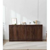 낮은 이불장 슬라이딩 간이 입본장 엔틱 이불 장농, 미닫이문월넛색상120x60x120칸막이문2개