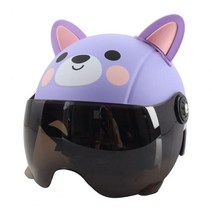 어린이 승마 헬멧 사랑스러운 외관 충격 흡수 아기 만화 ABS 유아 귀여운 스케이트 보드 자전거, [01] A, 01 Purple