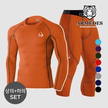 아르메데스 남성용 사계절 라운드 긴팔 상의 + 7부 바지 크로스핏 상하의세트 ID10411071