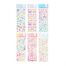 초음파앨범 다이어리 꾸미기 골드라인스티커, 장작소리777 하트(241988)