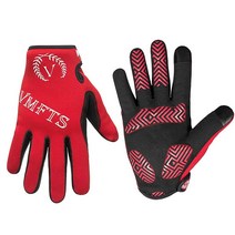 VMFTS 사이클링 장갑 풀 핑거 오토바이 야외 겨울 작업 터치 스크린 남성 여성 운전 캠핑 하이킹 라이딩 자전거 달리기 사냥 낚시 사격 블루 XL, X-Large, Full-finger Red