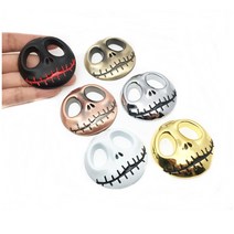 발통마켓 해골 스티커 엠블럼 데칼 오토바이 할리 차량용 공용, 유령해골(실버)