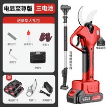 전동전지가위 가지치기 자동 충전식 배터리 절단 조경, 브러시리스 7.0cm  하이배전(2.1m 롱바 장착)