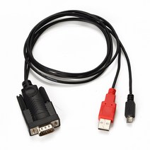 NEXT RS232S5 RS232 to 안드로이드 1M 케이블 시리얼 통신기기를 스마트폰 태블릿에서 데이터 송수신 변환케이블, 1개