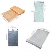 재활용망 재활용그물망 100리터 100L 분리수거망 비닐봉투 마대 자루 10개 50개 100개, 투명비닐 100장
