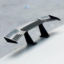 자동차 스타일링 꼬리 날개 장식 모델 탄소 섬유 능직 모양 gt 작은 미니 레이싱 리어 small wing 스포일러 장식, 검은색