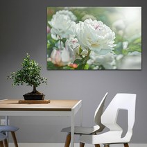 아란아트 생기그림 풍경화 그림액자 풍수인테리어 거실인테리어액자, 04 찬란한 모란꽃