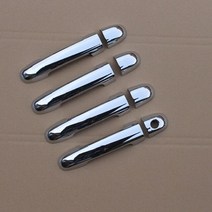문콕 방지 도어 가드 for kia forte kia cerato 2009 2010 2011 2012 2013 new chrome car side door handle 커버, 열쇠구멍 1개