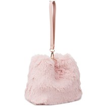 페이크 퍼 컬러 미니 토트백 가벼운 털 가방 크로스백