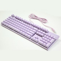 RAPOO V500PRO 백라이트 기계식 키보드 PBT 키 캡, 퍼플-청축
