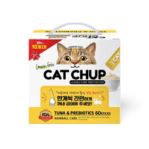 바이캣 캣찹 참치 앤 프리바이오틱스고양이 간식 생선 14g x 60p, 2세트, 참치+유산균 혼합맛