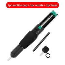 LUXIANZI 흡입 주석 납땜 제거 펌프 플라스틱 진공 건 디솔더 펜 용접 수공구 추가 노즐 포함, green