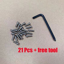 나인봇 맥스 G30 전기 스쿠터 하단 배터리 커버 나사 스테인레스 금속 21 개 수리 도구, 01 21 pcs