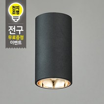 천지조명 라인조명 인테리어 식탁 카페 조명 COB 55 원통직부, 블랙(램프무료증정)
