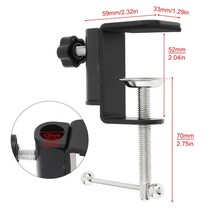 책상등 탁상조명 범용 브래킷 클 DIY 고정 피팅 나사 장착 카메라 홀더 마이크 책상 방송용, 15 Bracket Clamp H