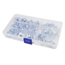 2023 우드블라인드티너트 4 갈래 메트릭 나사산 캡 티브 블라인드 인서트 목재 가구 아연 도금 강철 구색