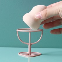 똥퍼프 물방울퍼프 퍼프 화장퍼프 받침대 거치대 건조대, 1개, 랜덤