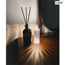 LED 크리스탈 양초 조명 촛불 전구 은은한 분위기 로맨틱 무드등 수면등 인테리어 침실 거실 아이방 욕실 식탁 화장대 테이블 파티 카페 웨딩 테마 스튜디오 포토존 선물 집들이, A 라지