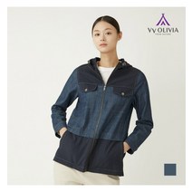 올리비아로렌 데님패치 야상점퍼_VVCCLYS2371
