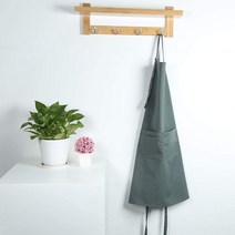 인올 영국수입 카페 바리스타 업소용 앞치마 작업용 딥그린 UAL-012_사은품 행주, 인올 수입 카페앞치마/딥그린_UAL-012