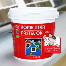 홈스타파스텔 반광 1L 방문가구페인트 실크벽지 몰딩페인트, 백색