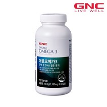 [KT알파쇼핑][GNC] 더블 오메가3 600mg (60캡슐) 60일분, 상세페이지참조