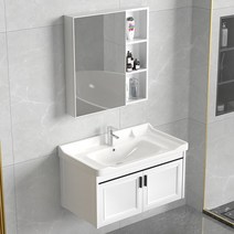 세면대하부장 세면대 하부장 이케아 셀프 미니 화장실, 43CM 상하부장