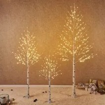 자작나무 LED 크리스마스트리 2종 150cm 180cm 구성, 라운드나무, 오너먼트1