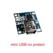 미니 소형 마이크로 타입-c USB 5V 1A 18650 TP4056 리튬 배터리 충전기 모듈 충전 보드 보호 이중 기능 이온, [02] Mini USB