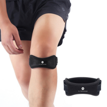 물리치료사가 판매하는 무릎 슬개골 슬개건 보호대 아대, 블랙 한쪽, 1개