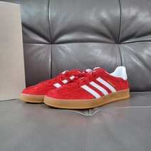 아디다스 가젤 인도어 레드/화이트 스니커즈 운동화 H06261