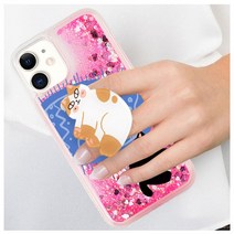 발라당 고양이 스마트톡 글리터 젤리 케이스 갤럭시S10 5G 갤럭시S20 울트라 S21플러스 갤럭시노트20울트라 노트10 노트9 아이폰13프로 멕스 엘지 벨벳