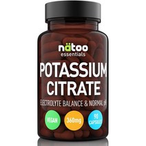 이탈리아 나투 NATOO 구연산칼륨 360mg 포타슘 시트레이트 90정, 1팩