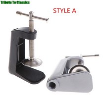 테이블 램프 클램프 데스크 안티 슬립 도구 하드웨어 스테인레스 스틸 스윙 암 고정베이스 홈 브래킷 홀더, 03 STYLE A SILVER