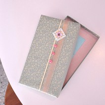 SONSU 현금예단 선물 상자/ 퐁퐁이 매듭, 핑크퐁퐁이, 1개