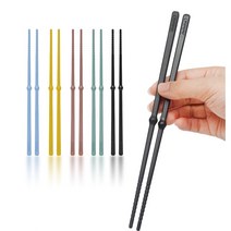 젓가락 VT 99.9% 항균 젓가락 5P 세트 / 2P 세트 (5 colors) 위생 교정 젓가락 학교급식 업소용 중국집식당 캠핑 프랜차이즈 대량구매가능, 초코렛(2P 세트)