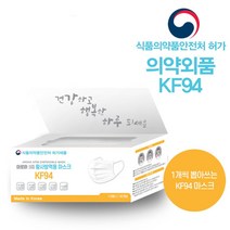 국내생산 숨쉬기편한 평판형 KF94 마스크 아로하 50P