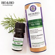 바이오앤바이오 천연 아로마 100% 유기농 에센셜오일 원액 티트리, 1개, 5ml