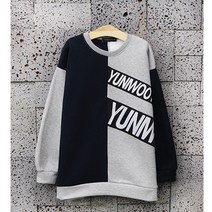 유니우 주니어 남아여아[봄 가을 특양면] ]Yuni 맨투맨