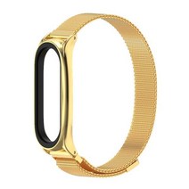 미밴드 5 호환 스트랩 Mi 밴드 7 Xiao mi 6 금속 NFC 4 3 글로벌 팔찌, [01] for mi band 7, [13] Milan M Gold