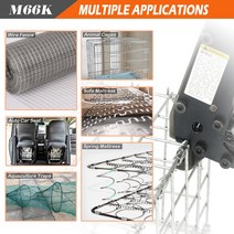 KAMSIN-M66K 공압 클린칭 클리퍼 에어 파워 클립 도구 6.2mm 크라운 적합 와이어 케이지 용 매트리스 고정, 한개옵션0